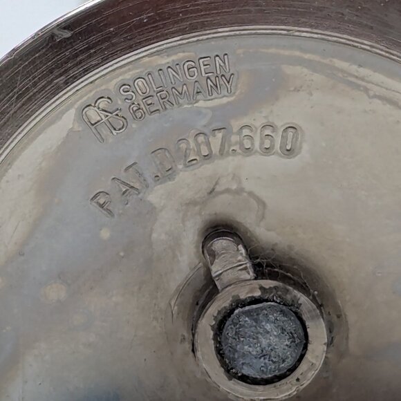 Arthur Salm Solingen Germany Vintage 1960s MCM Silver Candlesticks Set of 2 - Picture 4 of 6